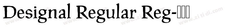 Designal Regular Reg字体转换 Designal Regular Reg字体转换